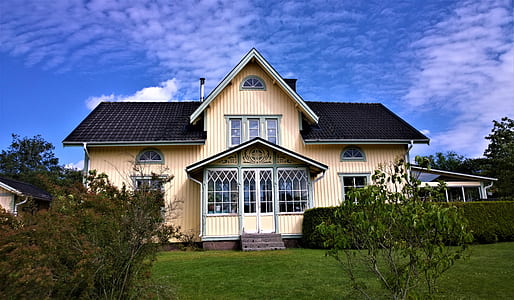 beige and black wooden 2-storey house thumbnail