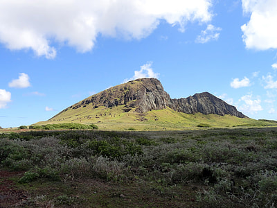 Hills in the landscape on Easter Island, Chile thumbnail