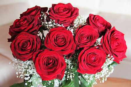 red rose bouquet close-up photography thumbnail