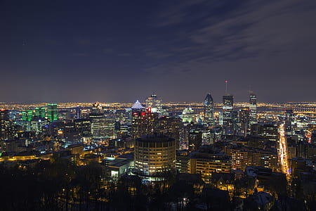 city skyline at night thumbnail