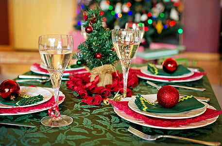 stainless steel fork on green table mat thumbnail