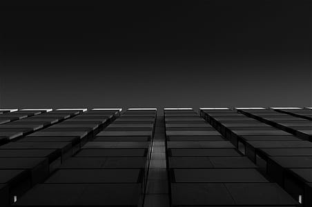 Grayscale Photo of High Rise Building thumbnail