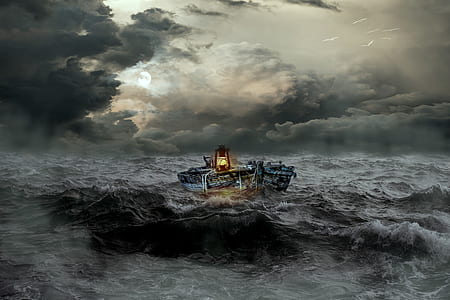 gray boat on body of water thumbnail