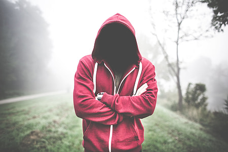 Creepy Man Without a Face in a Hoodie thumbnail