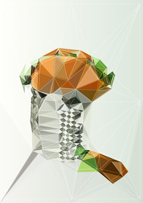 Concept polygonal vectors background art 07 eps file