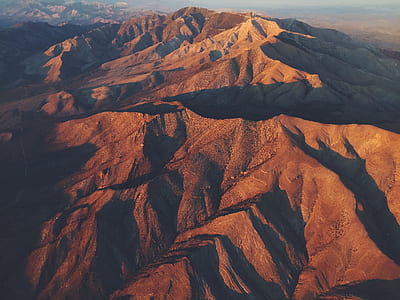 aerial view photography of rock mountains thumbnail