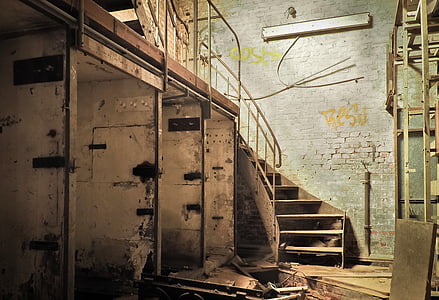 gray wooden stairway thumbnail