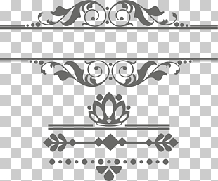 Text box, European vintage lace text box, gray floral template PNG clipart