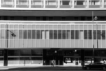 grayscale photography of building thumbnail