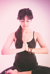woman wearing black camisole and black pants thumbnail