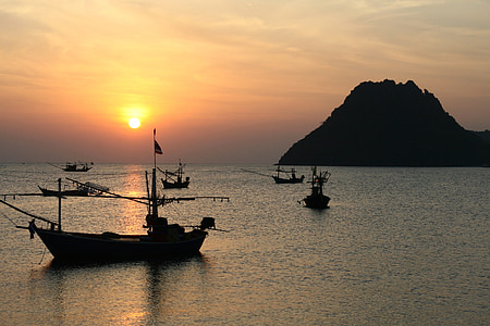 sailboats on body of water during sunset thumbnail