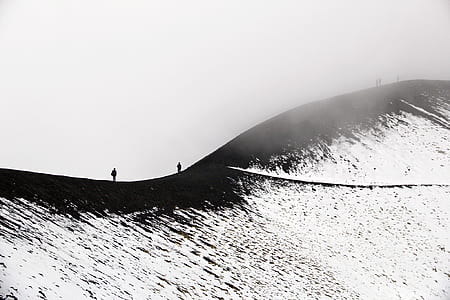 grayscale photography mountain thumbnail