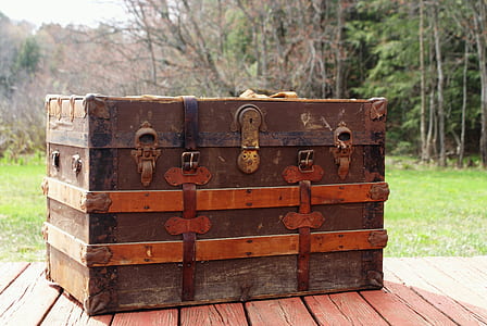 brown wooden trunk on brown surface thumbnail