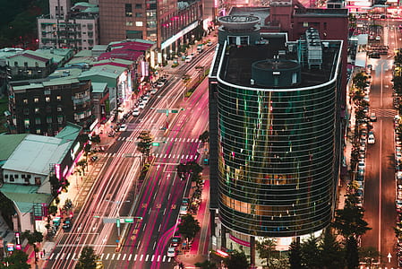 high-rise building during nighttime thumbnail