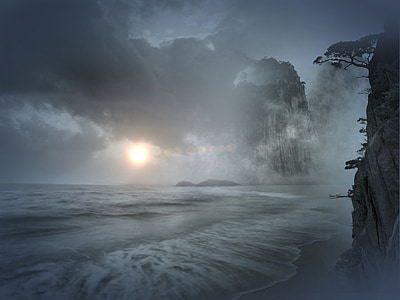sunset over clouds thumbnail