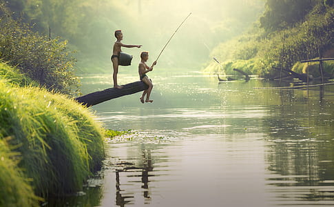 photo of two boys fishing thumbnail