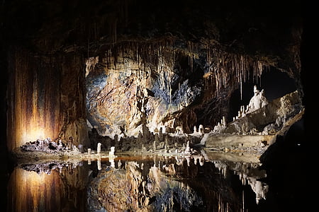 landscape photography of cave with stalagmites thumbnail