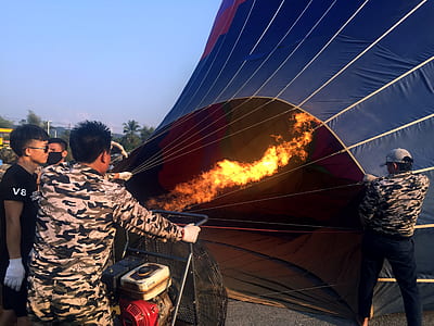 hot air balloon, hot air, fire, balloon thumbnail