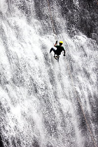 man climbing on waterfalls thumbnail
