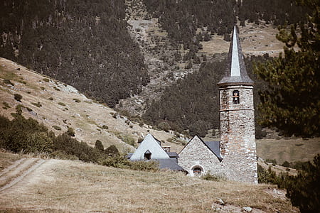brown and blue church on mountain thumbnail