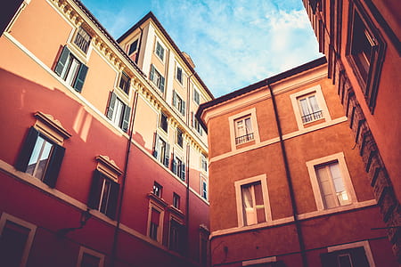 low angle photography of two buildings thumbnail