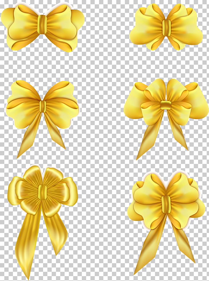 Gold Ribbon Adobe Illustrator Bow Png Clipart Free Cliparts Uihere