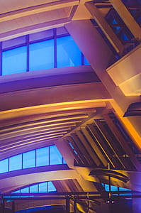 orange and blue building with blue window thumbnail