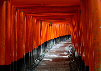 red and black tunnel during daytime thumbnail