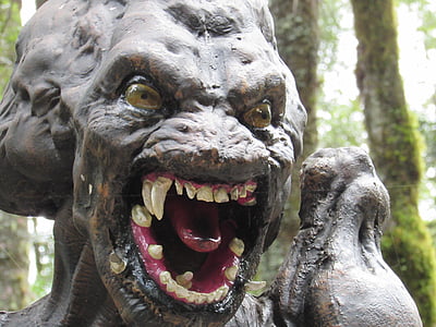 monster statue closeup photo thumbnail