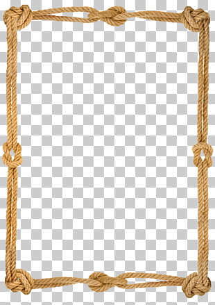 Rope True lover's knot Pixabay, Rope making a border , rectangular brown rope frame PNG clipart