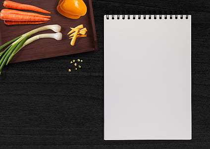 white paper on black surface thumbnail