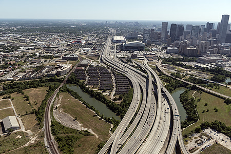 aerial photography of multi-lanes road thumbnail