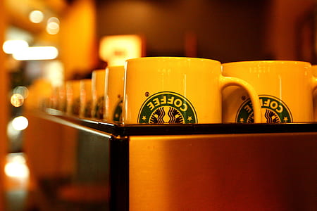 depth of field photography of white Starbucks mug thumbnail