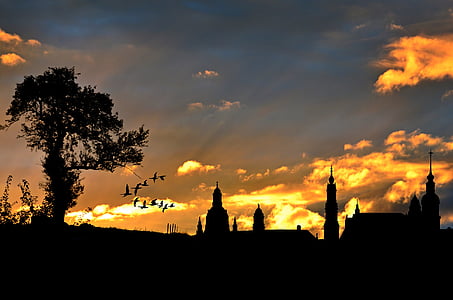 silhouette of church during daytime thumbnail