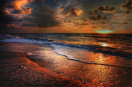 seashore at golden hour thumbnail