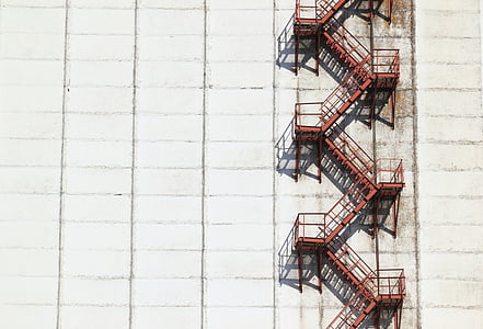red fire exit ladder thumbnail