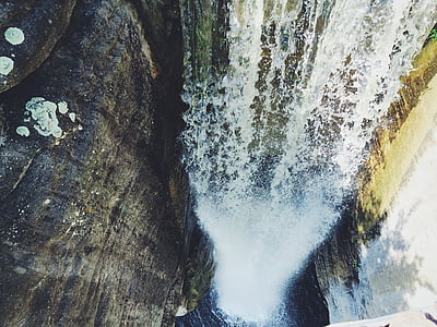 aerial photography of waterfalls thumbnail