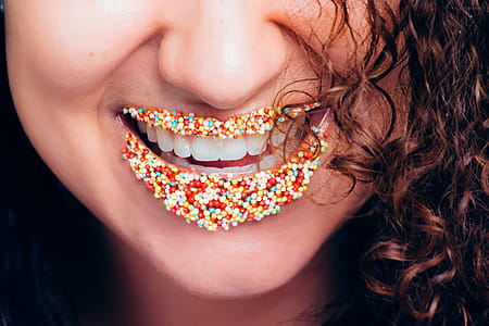 Woman With Multicolored Lipstick thumbnail