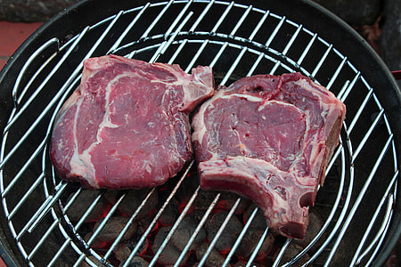 grilled meat on griller thumbnail