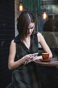 green and black plaid print sleeveless dress thumbnail