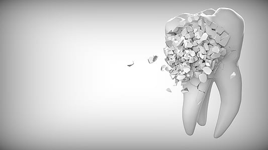 white tooth graphic artwork thumbnail