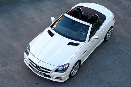 white Mercedes-Benz convertible coupe thumbnail