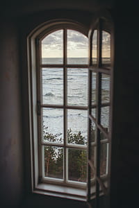 Photo of a Window Overlooking the Ocean thumbnail