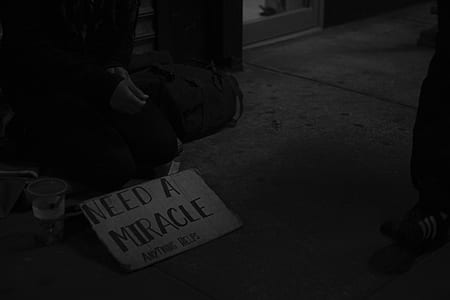 Need A Miracle signboard on the floor thumbnail