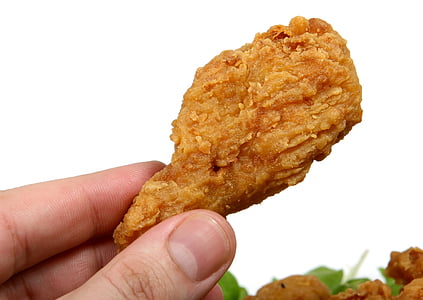 person holding fried chicken thumbnail