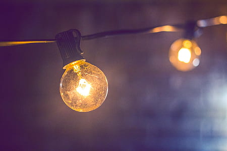 Shallow Focus Photography of Yellow String Light thumbnail