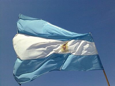 waving flag of Agentina in pole thumbnail