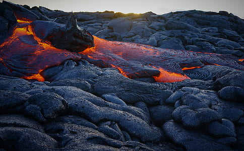 lava coming out from volcano thumbnail