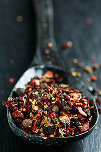 selective focus photography of fruit shells in spoon thumbnail