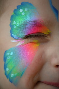 pink and green face paint thumbnail